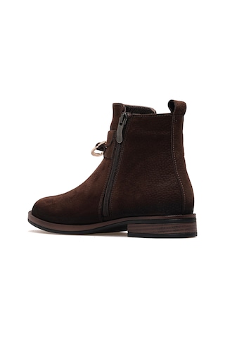 Mammamia Kadın Hakiki Deri Casual Günlük Bot 25k D25kb-8305 Z Kahve Nubuk Kahve Nubuk