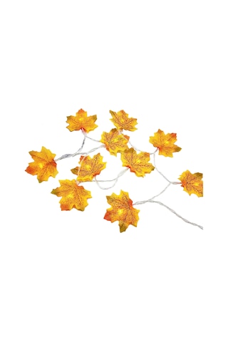 Kangvka 6m 40 Led Akçaağaç Yapraklı Led Işık Zinciri, Ip65 Su Geçirmez, 3xaa Pil İle Çalışır Pil Dahil Değil , Ev Ve Bahçe Dekorasyonu İçin Diğer