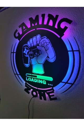 Gaming Zone Led Işıklı Dekoratif Tablo