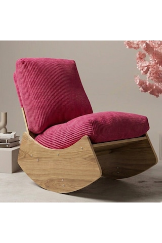Comfort Sallanır Koltuk Tv Koltuğu Sallanan Berjer Sandalye Fuşya
