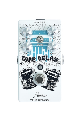 Rowin Re-01 Tape Delay Dijital Gecikme Efekti Beyaz