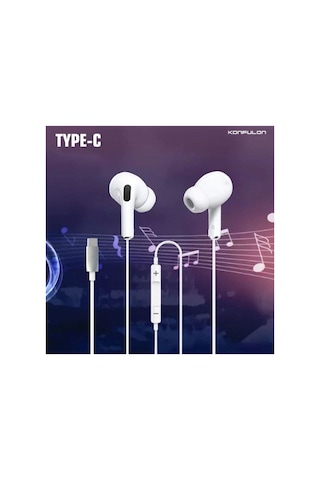 Ina16 Type-c Kablolu Kulak İçi Kulaklık Tam Uyumlu İnce Hafif 627988272528