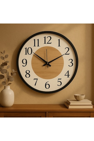 Yeni Tasarım Modern Duvar Saati Şık Ve Kalite Bir Arada No:1002 Siyah