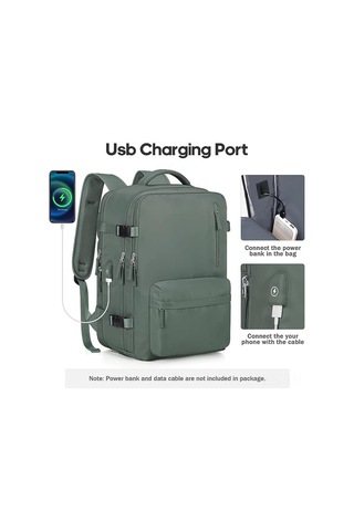 Fosenze 45l Genişletilebilir Laptop Çantası - Büyük Kapasiteli Seyahat Ve İş Çantası, 17 İnç Laptop Bölmesi İle Diğer