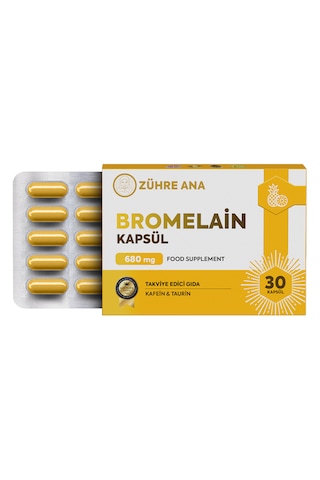 Bromelain İçeren Kapsül 30 Kapsül