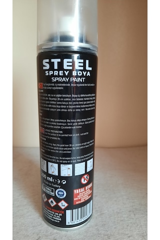 Steel Sprey Boya 200 ML Siyah