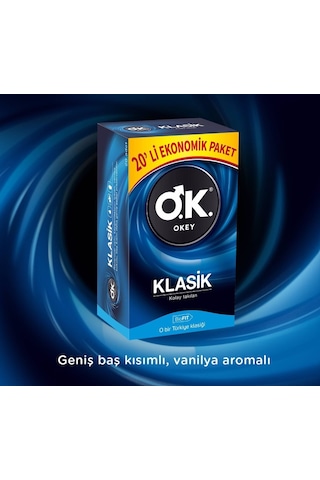 Okey Klasik Prezervatif 60'lı