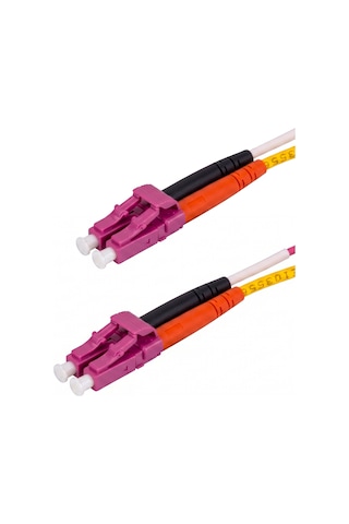 Alfafonet Lc/pc-lc/pc Multimode Om4 Dupleks 10 Metre Fiber Patch Cord