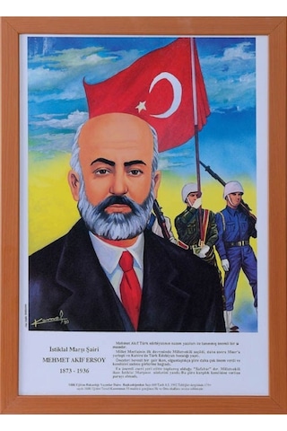 Türk Büyükleri Posterleri Seti - Mdf Çerçeve 23'lü Set Çok Renkli