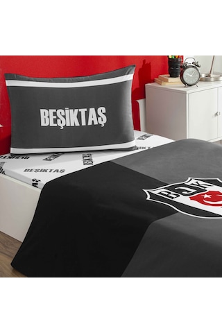 Taç Lisanslı Beşiktaş Efsane Pamuk Tek Kişilik Nevresim Takımı 000000001000052318 Çok Renkli