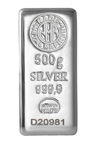 Nadir 500 Gram Gümüş Külçe