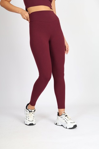 Soft&Basic Slım Fit Toparlayıcı Ve Esnek Bordo Tayt Bordo