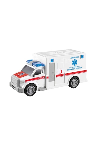 Adel Nitro Speed Polis Ambulans 1:20 Sesli Işıklı Beyaz