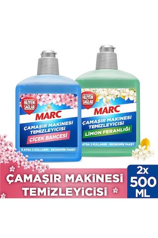 Marc Çamaşır Makinesi Temizleyici Floral 500 ML + Limon Ferahlığı 500 ML