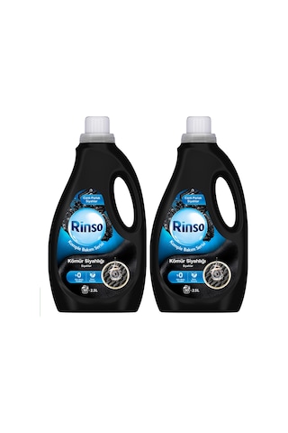 Rinso Sıvı Çamaşır Deterjanı Kömür Siyahlığı Komple Bakım 2.5 L X2 Diğer