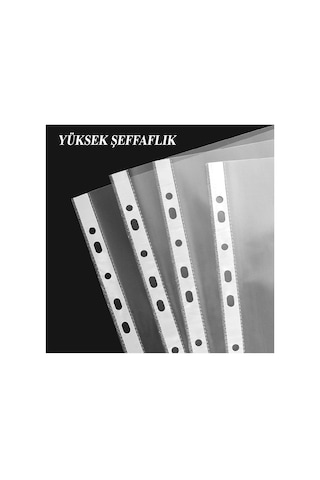 Poşet Dosya 25 Li A-4 Şeffaf Föy Dosya 1 Paket Artlantis Ofis Okul Kenarı Delikli Poşet Dosya 1 Paket Diğer