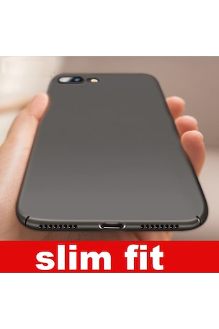 Apple Uyumlu iPhone 8 Plus Ince Mat Kaliteli Kilif 275179558 - Kampanya-Renk / Cam Ekran Koruyucu (+15 Tl)-Lacivert