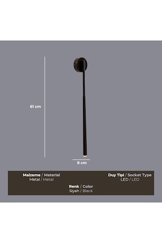 Vela Siyah Aplik Siyah