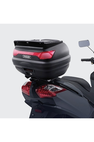 Wogen Motosiklet Arka Çanta 52l Su Geçirmez Beyaz Siyah