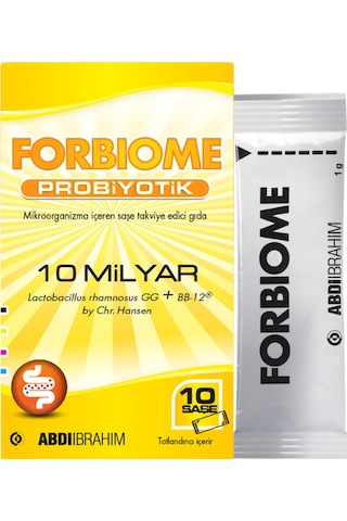 Forbiome Probiyotik Takviye Edici Gıda 10 Saşe Forbiome Probiyotik Takviye Edici Gıda 10 Saşe