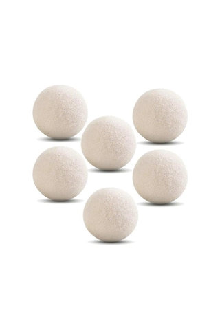 6 Adet Yeniden Kullanılabilir Yün Kurutma Makinesi Topları Yumuşatıcı Çamaşır Ev 5 Cm Po Kiti Topu Faydalı Çamaşır Filesi 52942090 Beyaz