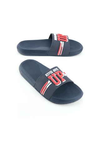 Gezer Erkek Yazlık Pu Islak Zemine Uygun Ev Banyo Bahçe Havuz Terlik Lacivert-kırmızı Lacivert - Kırmızı