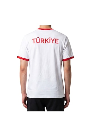 Sportive Türkiye Baskılı Çocuk Beyaz Günlük Stil T-shirt 26du0004-byz