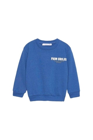 Nk Kids Erkek Bebek Pamuklu İki İplik Kuzey Sweatshirt-14725 İndigo