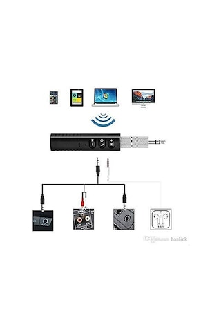 Bluetooth Aux Kiti Araç Kiti 3.5 Mm Aux Ses Bluetooth Adaptör