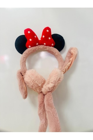 Gala Sesli Harektli Mıckey Mause Çocuk Peluş Kulaklık Pudra