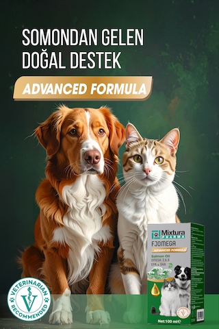 Mixtura Pharma Fjomega Kedi Ve Köpek Somon Yağı