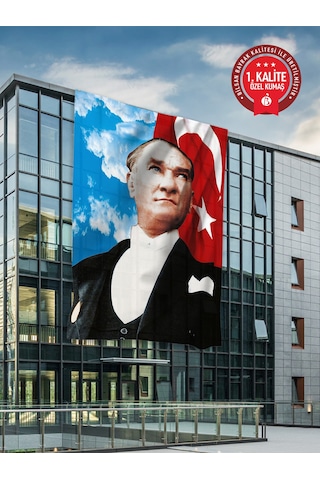 Atatürk Bayrağı 200x300 Cm - Raşel Kumaş 1. Kalite No1 200 x 300 CM