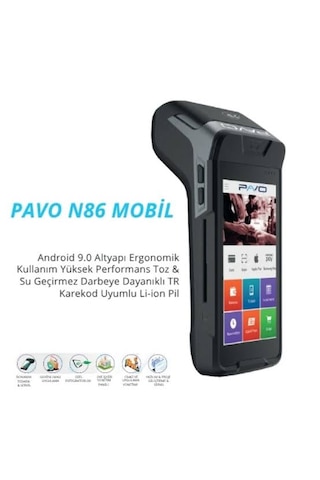 Pavo N86 Mobil Android Pos Terminali