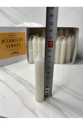10 Cm Uzunluğunda 40 Adet Bakkal Mumu, Doğal Ve Kullanışlı 10c
