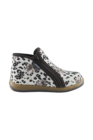 Panço Kız Bebek Leopar Desenli Panduf Çok Renkli