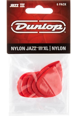 Jim Dunlop 47pxln Nylon Jazz Iıı Xl 6'lı Paket Pena Kırmızı