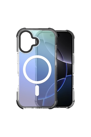 Buff Apple Uyumlu iPhone 17 Magsafe Radiant X Kılıf Siyah