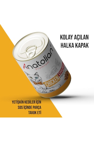 Anatolian Premium Tavuklu Yetişkin Kedi Konservesi 24 X 400 G