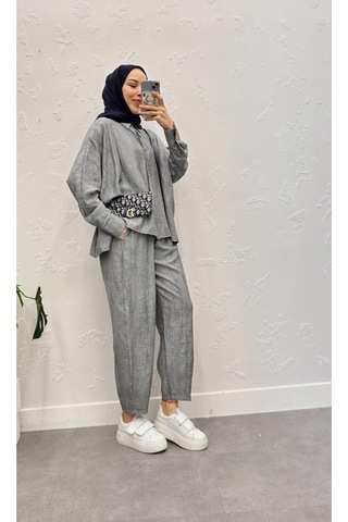 Kadın İkili Takım Gri