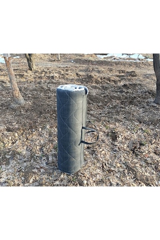 Zishtekstil Koyu Antrasit Gri Taşınabilir Katlanır Yatak Karavan Kamp Yatağı Anne Yanı Yer Yatağı