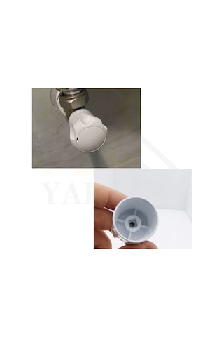 Vidalı 7 Mm - 5 Ad. Radyatör Vanası Başlığı - Geniş Tip Petek Vana Kapağı - Petek Musluk Kafası