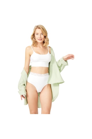 Basic Yüksek Bel Lazer Kesim Tanga Külot 3'lü Paket Renkli2 Çok Renkli