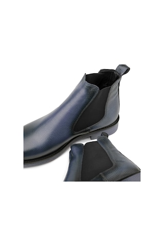 Ducavelli Edinburg Hakiki Deri Kaydırmaz Taban Chelsea Günlük Bot Lacivert