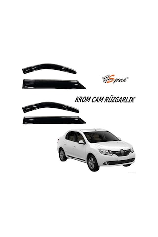 Krom Cam Rüzgarlığı 1.2Mm Renault Clio Symbol 1998-2015 4'Lü - Ca