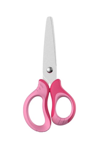 Keyroad 13 Cm Yuvarlatılmış Bıçaklı Pembe Okul Makası. 161130294