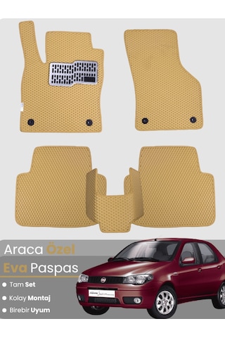 Fiat Albea 2006-2012 Uyumlu Eva Paspas Tam Set Araca Özel,su Geçirmez,kolay Montaj 119