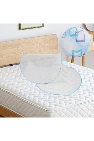 Suntek Katlanmış Yatak Net Çadır Kapalı Mini Piknik Mavi