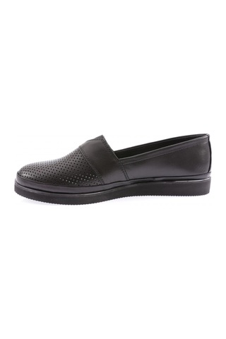 Dgn 535-23y Kadin Lazerli V Tokali Lastik Detayli Comfort Ayakkabi Siyah