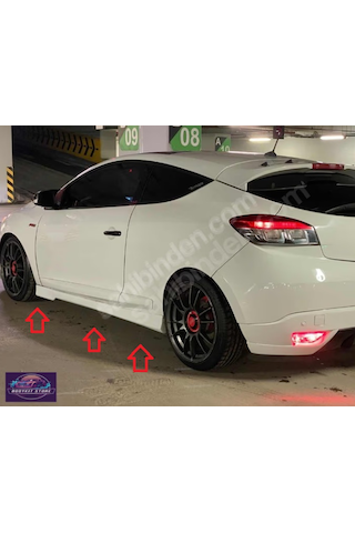 Renault Megane 3 Coupe Yan Marşpiyel Seti Sağ-sol - Boyasız - Bodykit Store