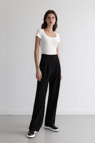 Defacto Wide Leg Cepli Pensli Basıc Klasik Dokuma Palazzo Pantolon C6375AX24HS Siyah